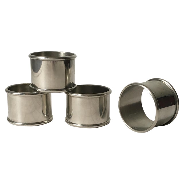 Kirk Stieff Pewter Napkin Rings Set of Four Chairish