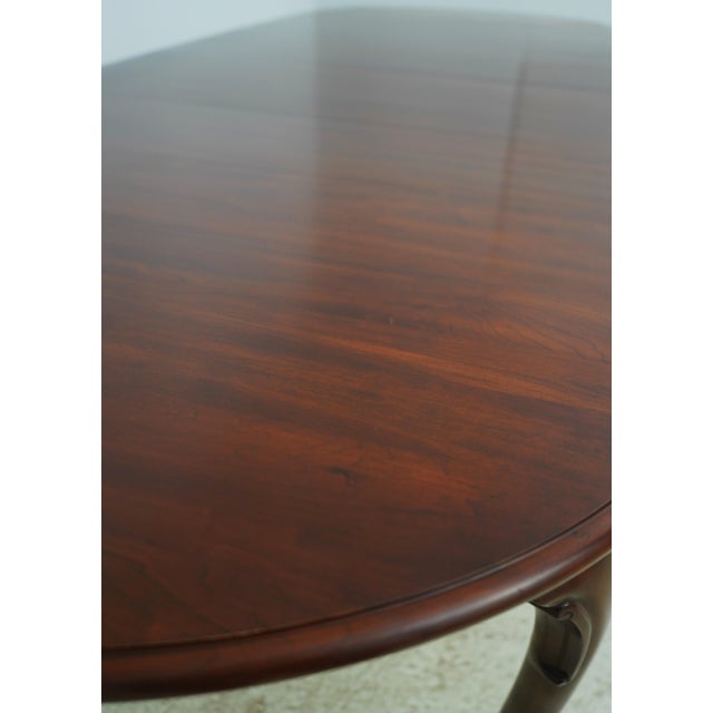 1990s Henkel Harris Model 2205 Cherry Dining Room Table For Sale - Image 14 of 18