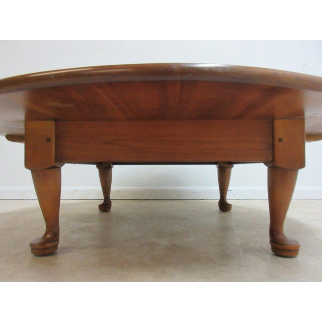 Stickley Cherry Valley Round Tradition Queen Anne Coffee Table Chairish