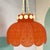 Farmhouse Red Acrylic Lace Effect Hanging Light Chandelier, Ukraine, 1970s For Sale - Image 10 of 18