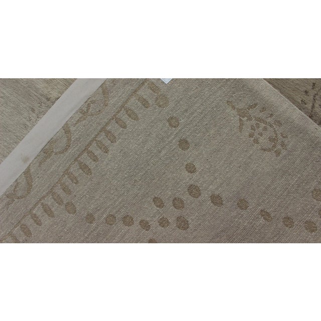 Wool and Silk Modern Tibetan Tan Rug by Keivan Woven Arts 9'0 X 12'0 For Sale - Image 12 of 13