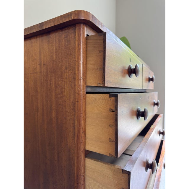 Large Antique Mahogany and Oak Chest of Drawers For Sale - Image 6 of 13