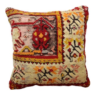 Turkish Kilim Decorative Pillow Cover - 16"x16" For Sale