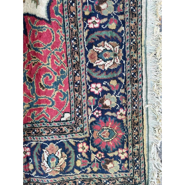 Vintage Turkish Kayseri Silk Rug, 1960s For Sale - Image 9 of 18