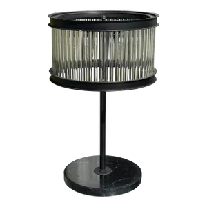 Art Deco Style Restoration Hardware Glass Rod Table Lamp