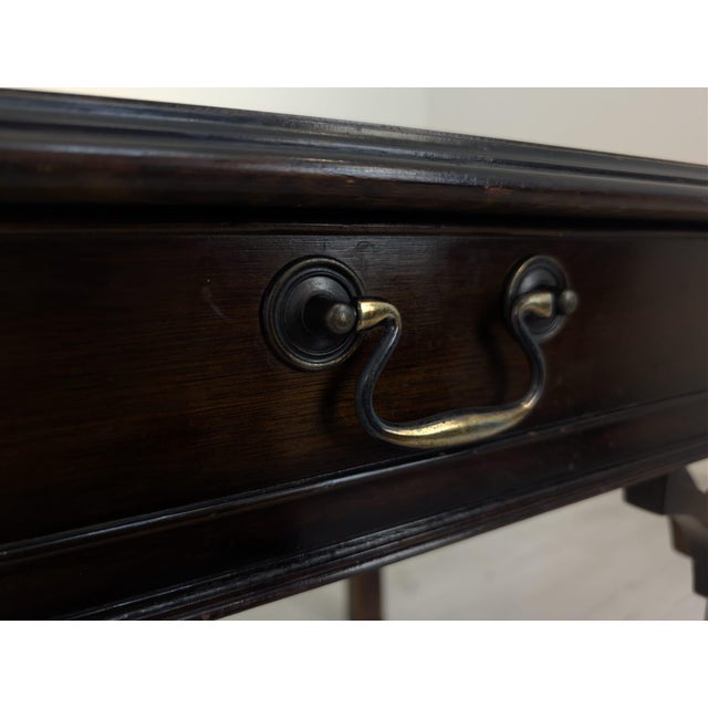 Chippendale Style Side Table with Inlaid Wood For Sale - Image 4 of 16