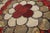 1940s Multi Floral Folk Art Penny Antique American Hooked Rug 4' 0''x4' 0'' Woven Wool Carpet For Sale - Image 10 of 12