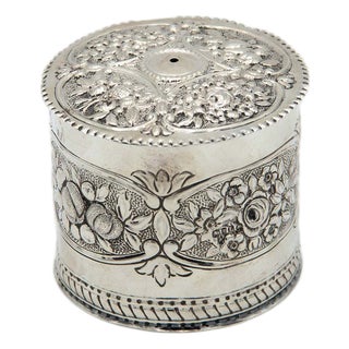 Silver Box with Reliefs For Sale
