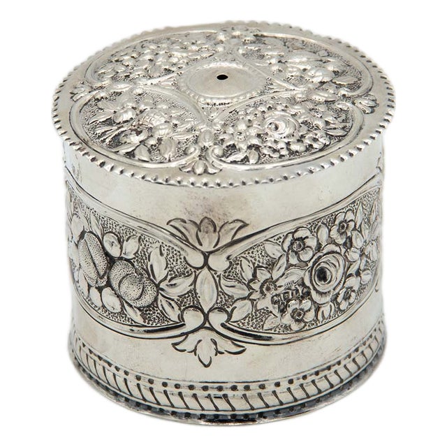 Silver Box with Reliefs For Sale