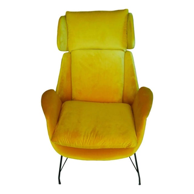 Mid-Century Modern Lounge Chair by Augusto Bozzi for Saporiti Italia, 1950s For Sale - Image 3 of 10