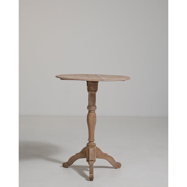 Wood Foldable Oak Side Table France Early 1900s For Sale - Image 7 of 13