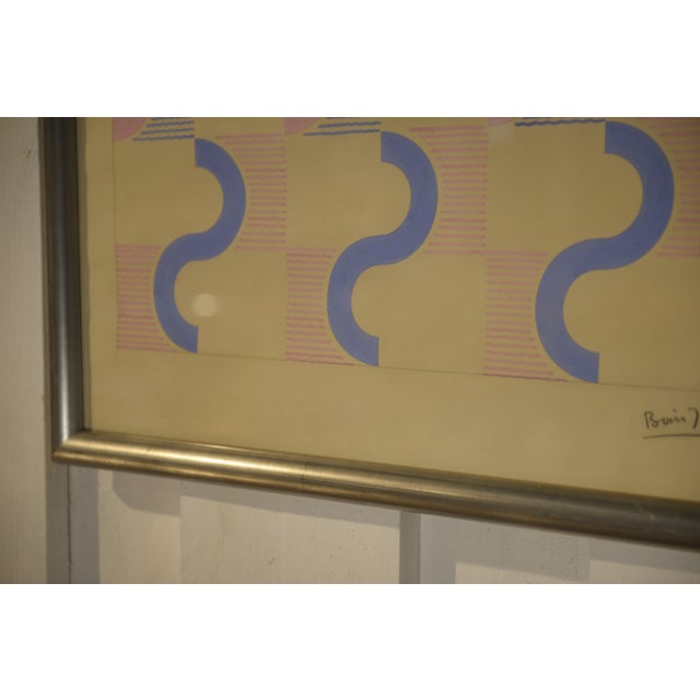 Jean Boris Lacroix, Modernist Composition, 1940s, Gouache on Paper For Sale - Image 6 of 13