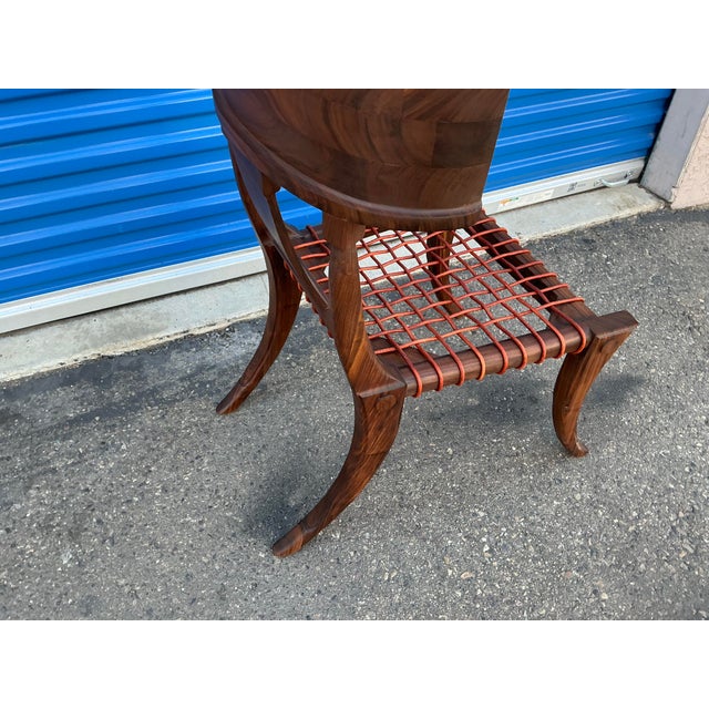 Vintage Klismos Walnut Chair For Sale - Image 9 of 11