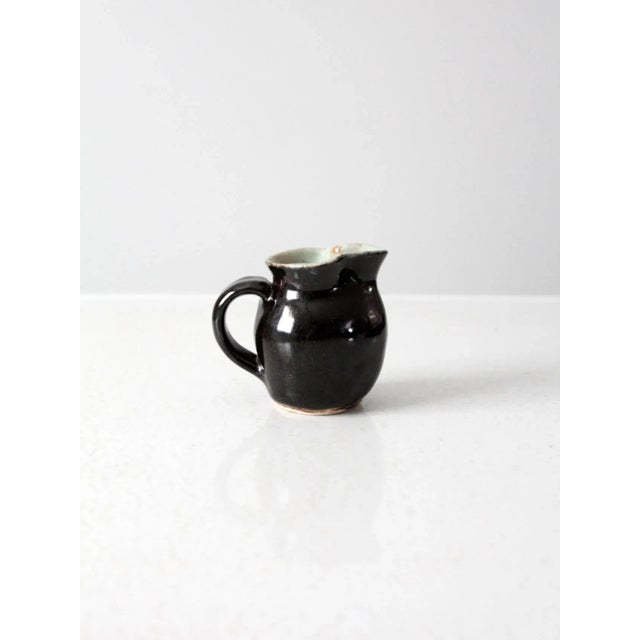 Vintage Studio Pottery Creamer Pitcher For Sale - Image 10 of 10