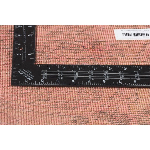 Mid 20th Century Industrial Maximalist Vintage Turkish Rug - 09’02 X 12’03 For Sale In Dallas - Image 6 of 9