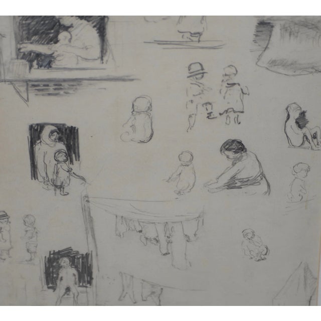 Eugene Higgins (1874-1958) "Family Life" Sketches C.1920's For Sale In San Francisco - Image 6 of 11