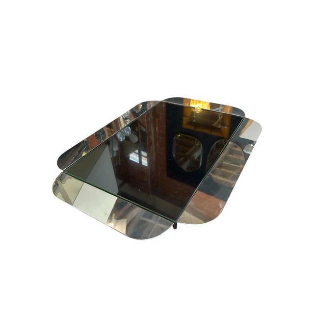 Modern 1970s Modern Black and Chrome Tray For Sale - Image 3 of 4