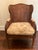 Wood Antique French Louis XVI Wingback Chair With Double Caning For Sale - Image 7 of 13