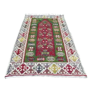 1960s Vintage Turkish Handmade Kilim Rug - 40"x61"