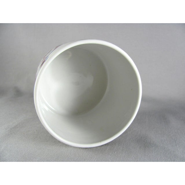 Wood 1966 Hand Painted German Folk Art Lidded Vanity Jar For Sale - Image 7 of 11