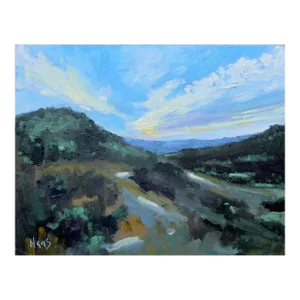 Original Abstract American Southwest Desert Landscape – Oil Painting