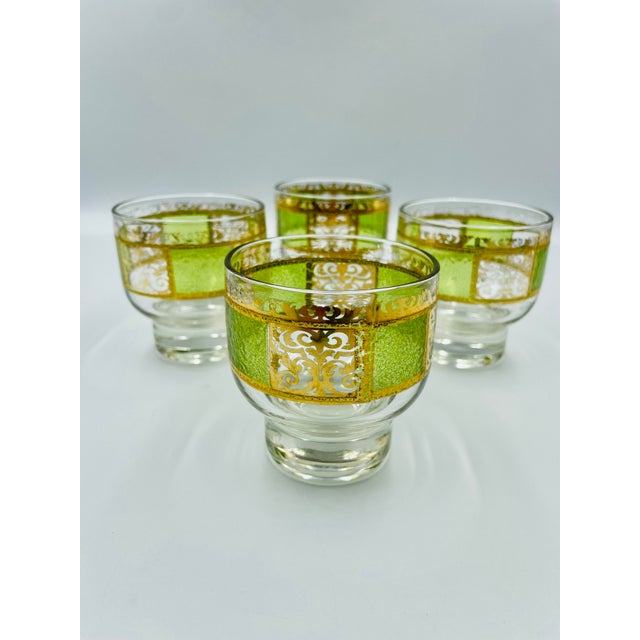 Mid 20th Century Culver Prado Mid-Century Rocks Glasses - Set of Four For Sale - Image 5 of 12