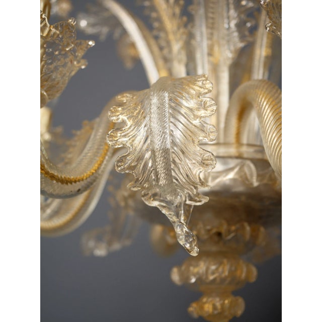 Small Venetian 6-Arm Chandelier For Sale - Image 6 of 12