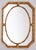 Wood Art Deco Octagonal Hand Carved Wooden Mirror, 1920 For Sale - Image 7 of 7