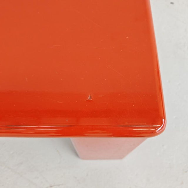 Rectangular Ming Coffee Table in Red-Orange Lacquer by K. Takahama for Simon Gavina, 1970s For Sale - Image 9 of 18