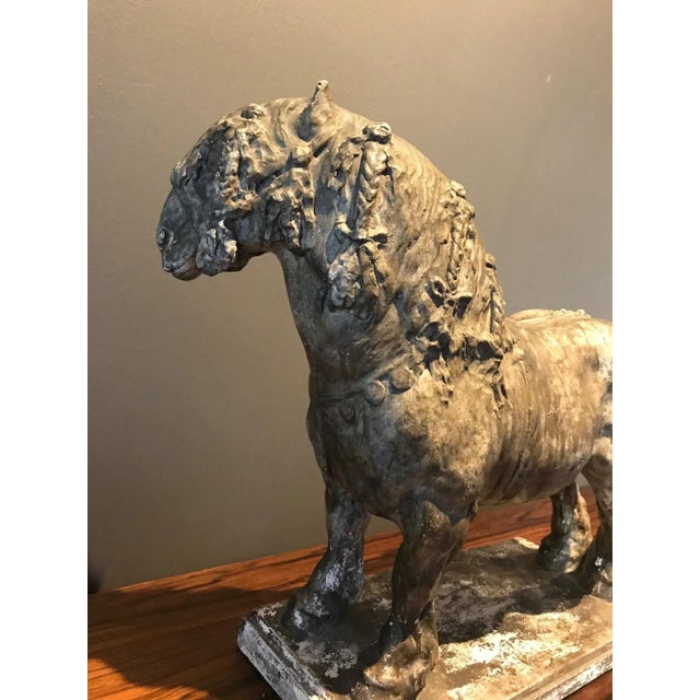 Draft Horse Sculpture by Domien Ingels, 1930s For Sale - Image 4 of 16