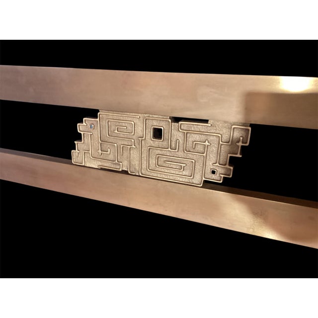 Luciano Frigerio Bronze and Brass Double Bed attributed to Frigerio Desio, Italy, 1970s For Sale - Image 4 of 14