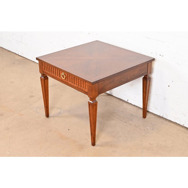 A gorgeous French Regency Louis XVI style nightstand, tea table, or end table By Baker Furniture, "Milling Road"...