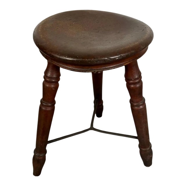 19th Century English Pub Stool For Sale