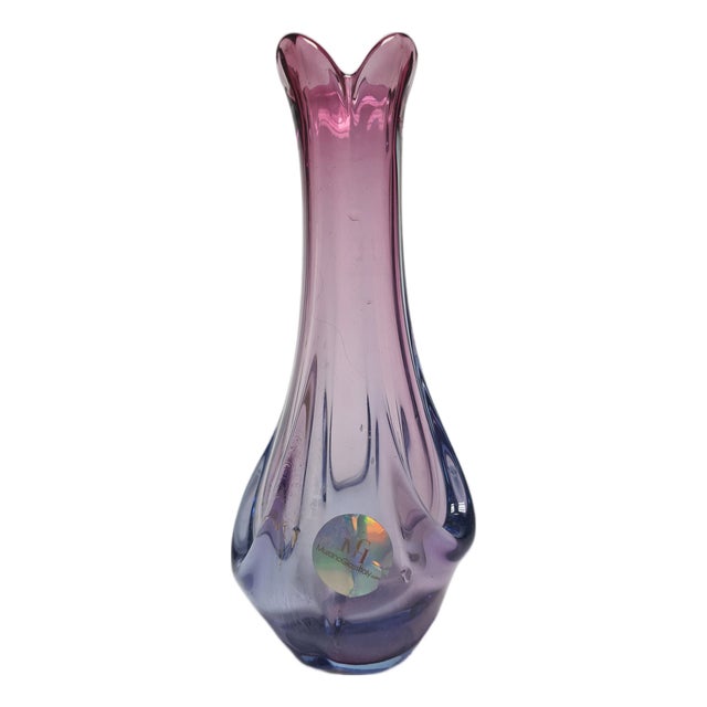Italian Vase in Murano Glass from Mandruzzato, 1950s For Sale