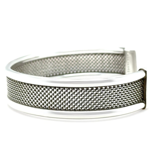 Contemporary Tiffany & Co. Sterling Silver Somerset Cuff Bracelet 21.66g For Sale - Image 3 of 7