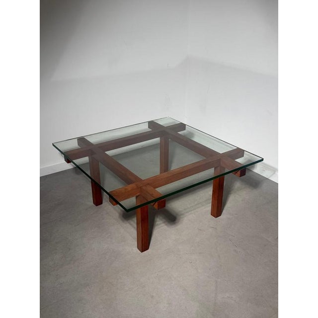 Elegant mid-century modern coffee table designed by Alfred Hendrickx for Belgian manufacturer Belform. A refined example...