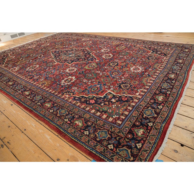 Red Vintage Mahal Carpet - 8'3" X 11'5" For Sale - Image 8 of 10