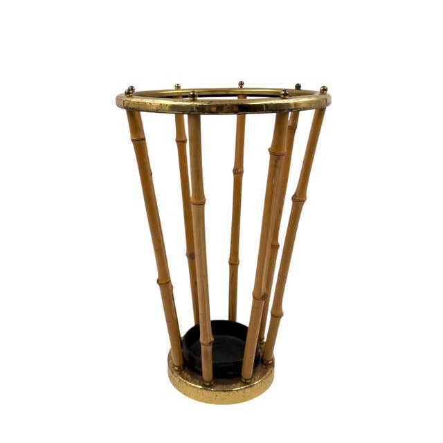 Hollywood Regency Hollywood Regency Bamboo Umbrella Rack, France 1970 For Sale - Image 3 of 8
