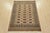 Tribal Bokhara Rug 4’2” X 5’6” Beige Wool Tribal Hand-Knotted Oriental Carpet For Sale - Image 3 of 11