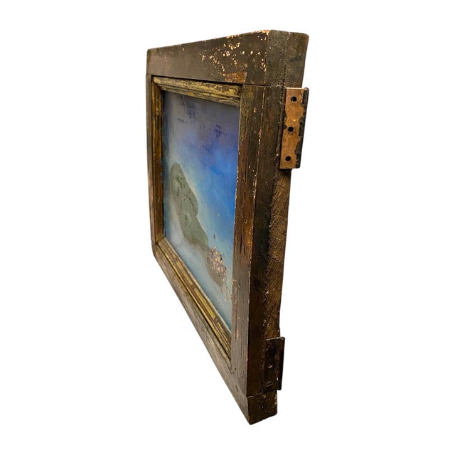 Early 20th Century Still Life Oil Painting Architectural Salvage Floral Flowers Rustic Farmhouse - Signed For Sale - Image 11 of 13