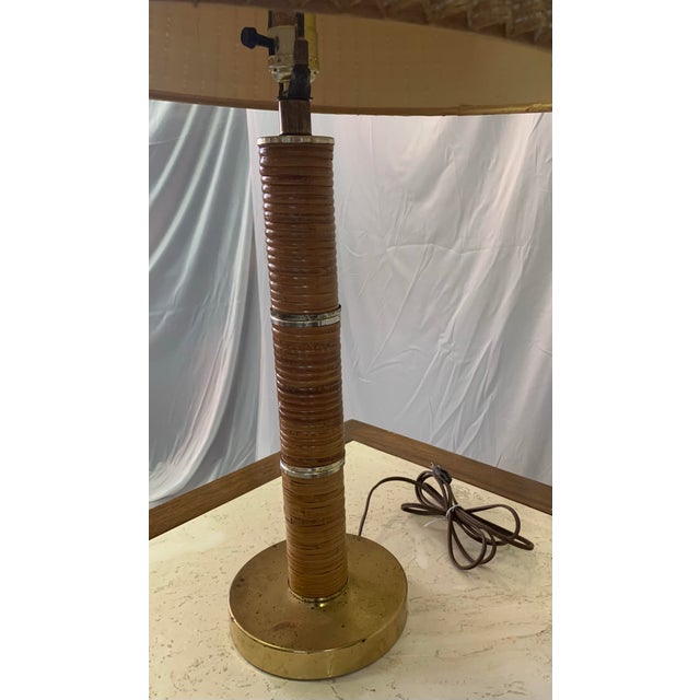Vintage Gabriella Crespi Style Pencil Reed Lamp For Sale - Image 6 of 10