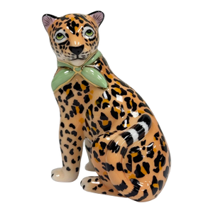Vintage Lynn Chase Porcelain "Jungle Jaguar" Salt Shaker