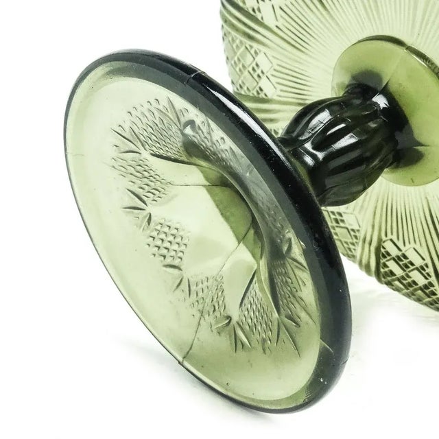 Bowl on Stand from Ząbkowice Glassworks, Poland, 1970s For Sale - Image 6 of 9