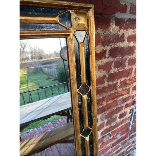 Italian Giltwood Wall Mirror, Hollywood Regency, Lattice Design, 1965 For Sale - Image 9 of 15