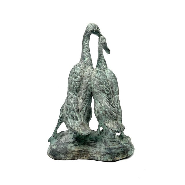 Chinese Duck Figurine in Bronze, 1990s For Sale - Image 4 of 14