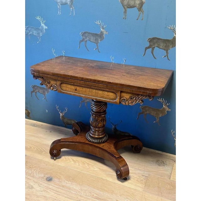 Antique Game Table in Mahogany For Sale - Image 14 of 14