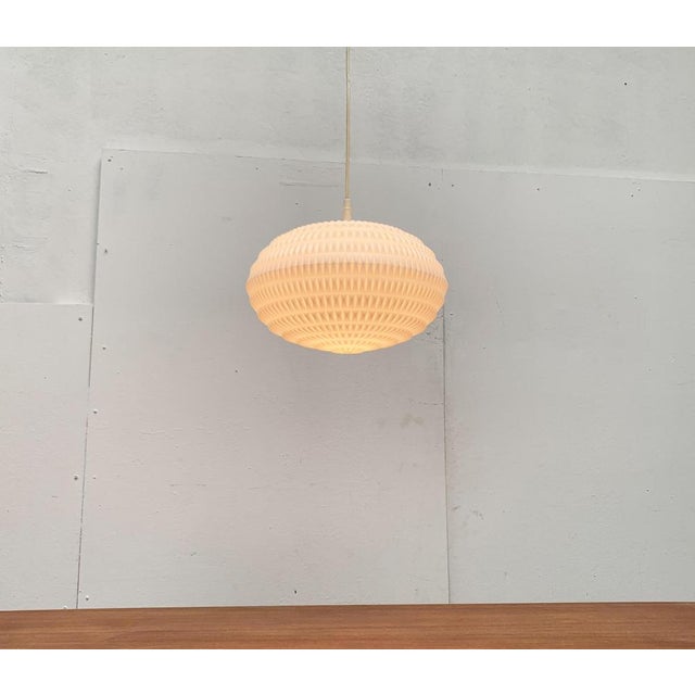 Ivory Mid-Century German Model 2196 UFO Pendant Lamp by Aloys Ferdinand Gangkofner for Erco, 1960s For Sale - Image 8 of 18