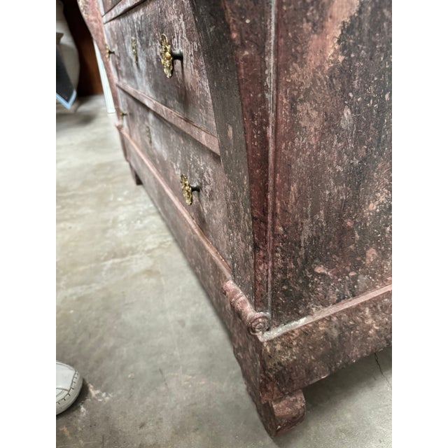 Vintage Hand Painted Blush Pink Chest For Sale - Image 15 of 18