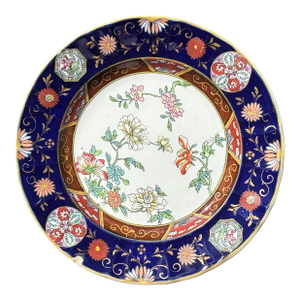 Original 19th C. Ironstone Chinoiserie Style Dinner Plates - Set of 11