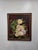 Burgundy Framed Impressionist Floral Magnolia Still Life Oil Painting Wall Art, Burgundy For Sale - Image 8 of 8